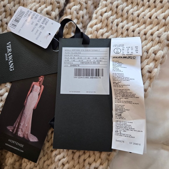 Vera Wang Strapless Hortense White Lace Dress - Picture 14 of 16